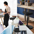Ergonomic Wobble Stool for Standing Desk Height Adjustable