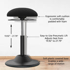 Ergonomic Wobble Stool for Standing Desk Height Adjustable