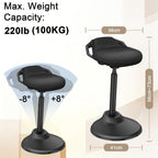 Ergonomic Wobble Stool for Standing Desk Height Adjustable