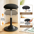 Ergonomic Wobble Stool for Standing Desk Height Adjustable