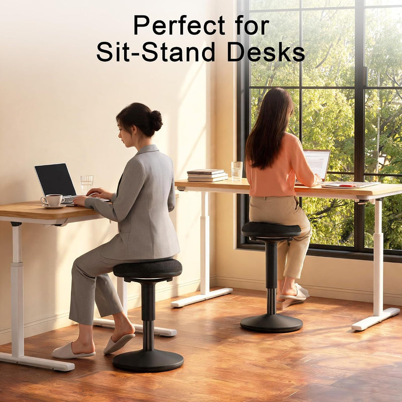 Ergonomic Wobble Stool for Standing Desk Height Adjustable