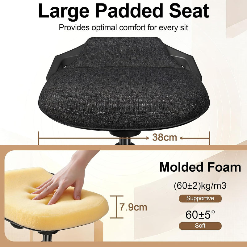 Ergonomic Wobble Stool for Standing Desk Height Adjustable