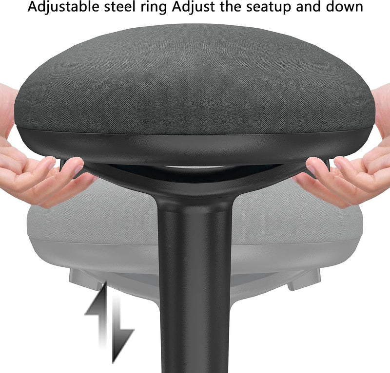 Ergonomic Wobble Stool for Standing Desk Height Adjustable