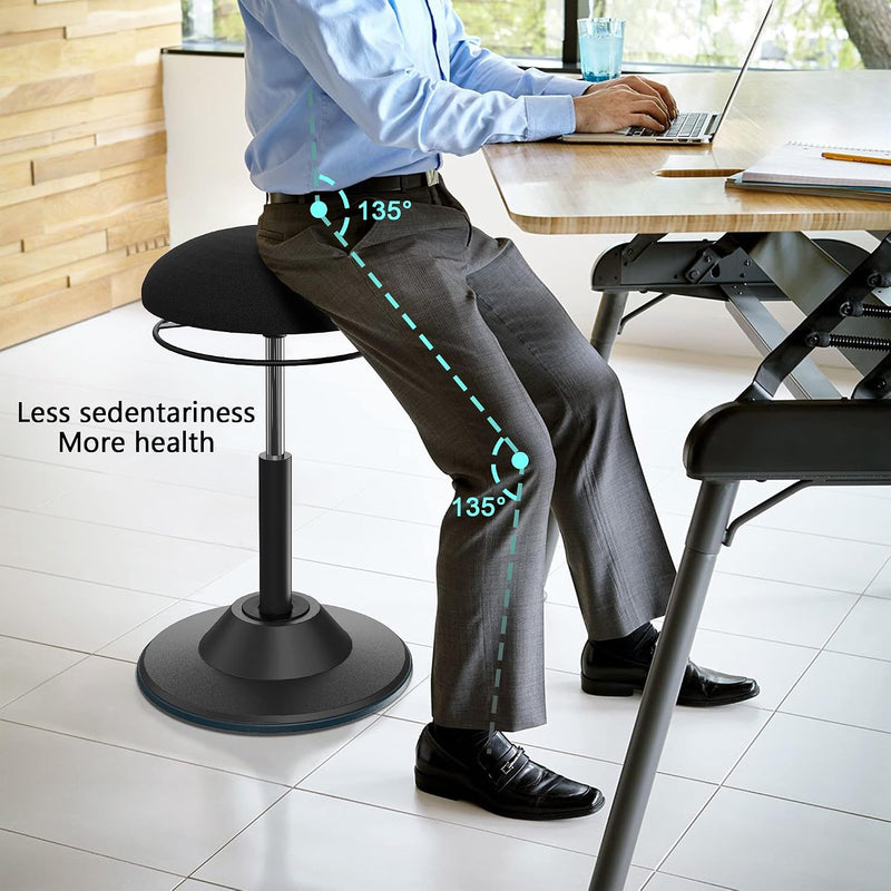 Ergonomic Wobble Stool for Standing Desk Height Adjustable