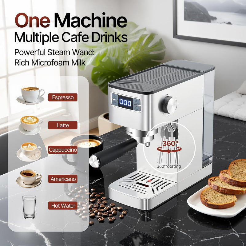 Espresso Machine 15bar Barista Pump Coffee Maker