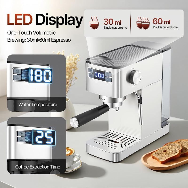 Espresso Machine 15bar Barista Pump Coffee Maker