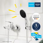 Essence Floor-Mounted Bath Filler Tap Set Chrome