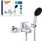 Essence Floor-Mounted Bath Filler Tap Set Chrome