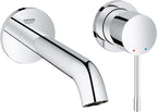 Essence Wall Mounted 2 Hole Basin Mixer Tap