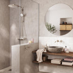 Essence Wall Mounted 2 Hole Basin Mixer Tap