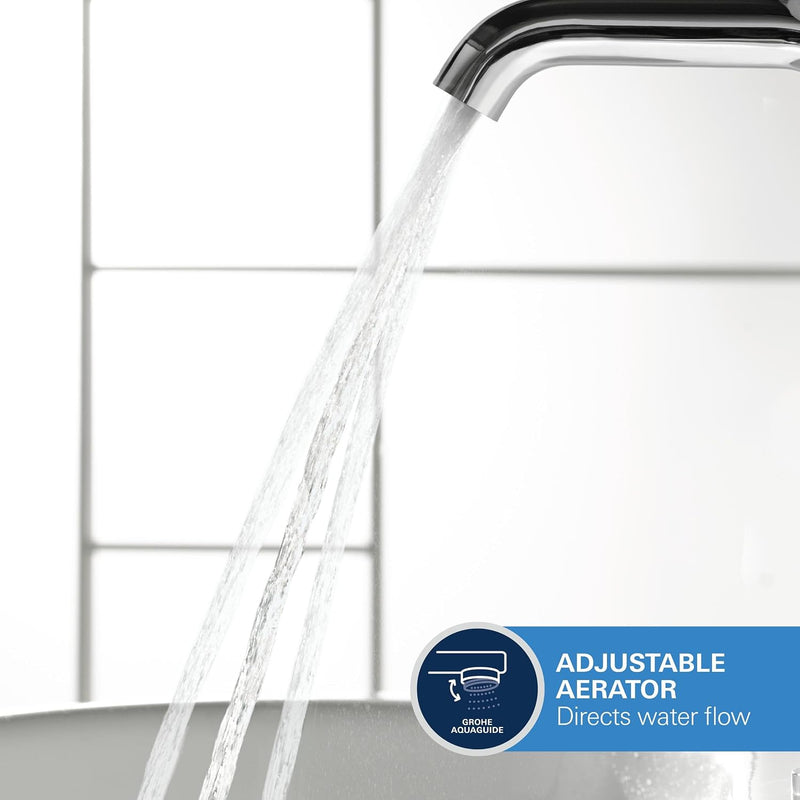 Essence Wall Mounted 2 Hole Basin Mixer Tap