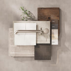 Essence Wall Mounted 2 Hole Basin Mixer Tap