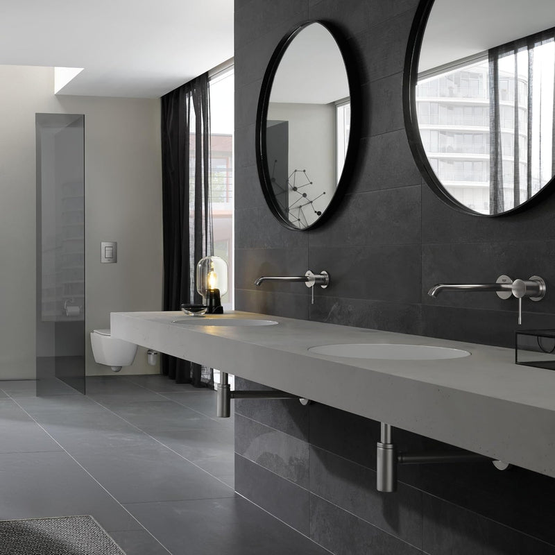 Essence Wall Mounted 2 Hole Basin Mixer Tap