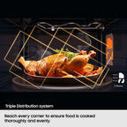 EU 23L Solo Microwave Oven Triple Distribution System