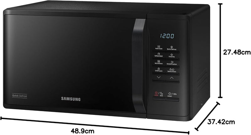 EU 23L Solo Microwave Oven Triple Distribution System