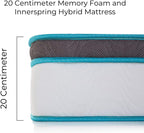 Euro Memory Foam and Coil Spring 20CM