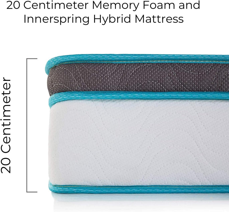 Euro Memory Foam and Coil Spring 20CM