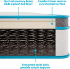 Euro Memory Foam and Coil Spring 20CM