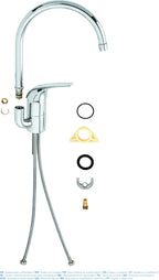 Euroeco New Single-Lever Sink Mixer 1 2" Chrome