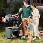 Ever Advanced Camping Kitchen Unit with Storage Folding