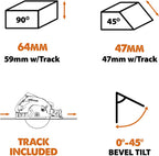 Evolution Power Tools R185ccs Circular Saw with Tct