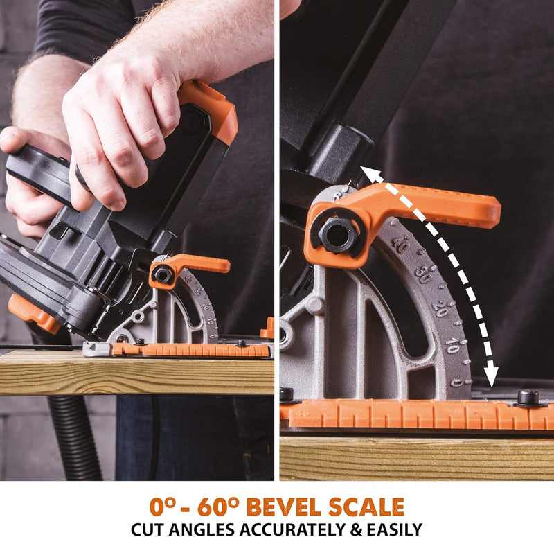 R185ccs Circular Saw with Tct Multi-Material Blade Cuts