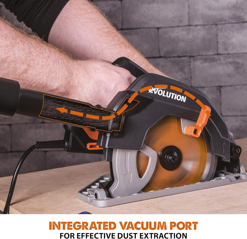 R185ccs Circular Saw with Tct Multi-Material Blade Cuts