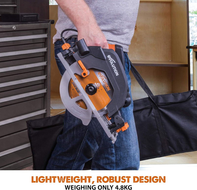 R185ccs Circular Saw with Tct Multi-Material Blade Cuts