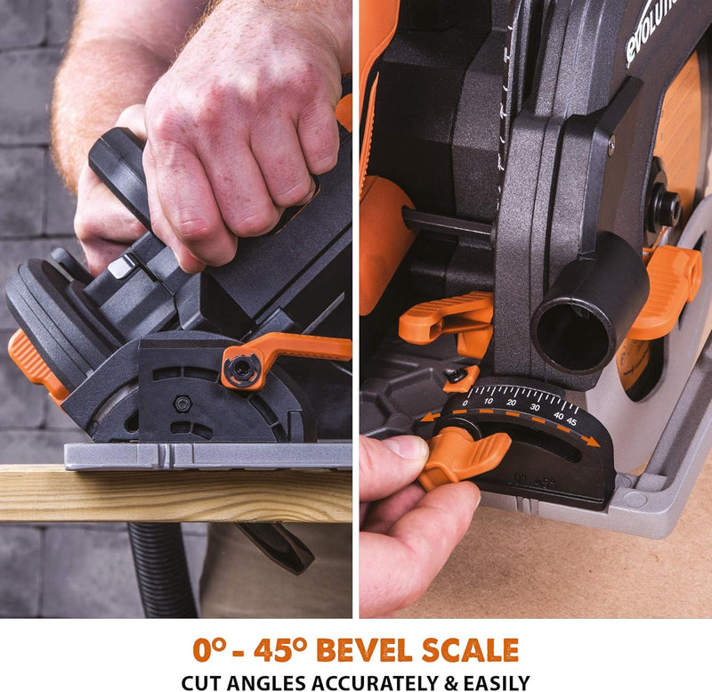 R185ccs Circular Saw with Tct Multi-Material Blade Cuts