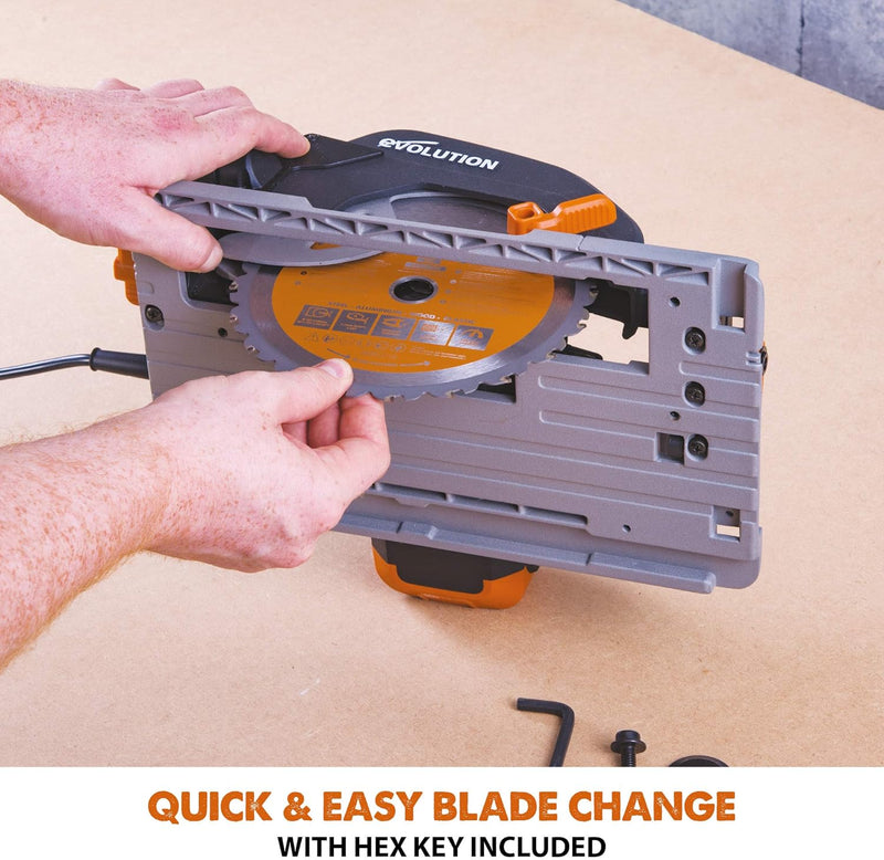 R185ccs Circular Saw with Tct Multi-Material Blade Cuts