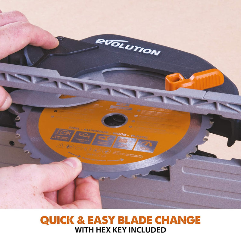 R185ccs Circular Saw with Tct Multi-Material Blade Cuts