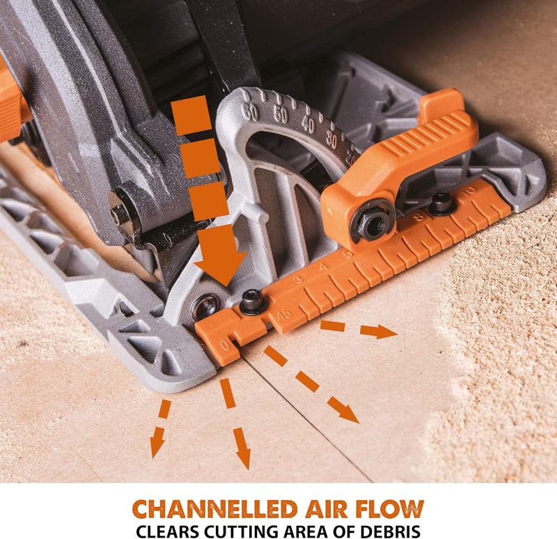R185ccs Circular Saw with Tct Multi-Material Blade Cuts