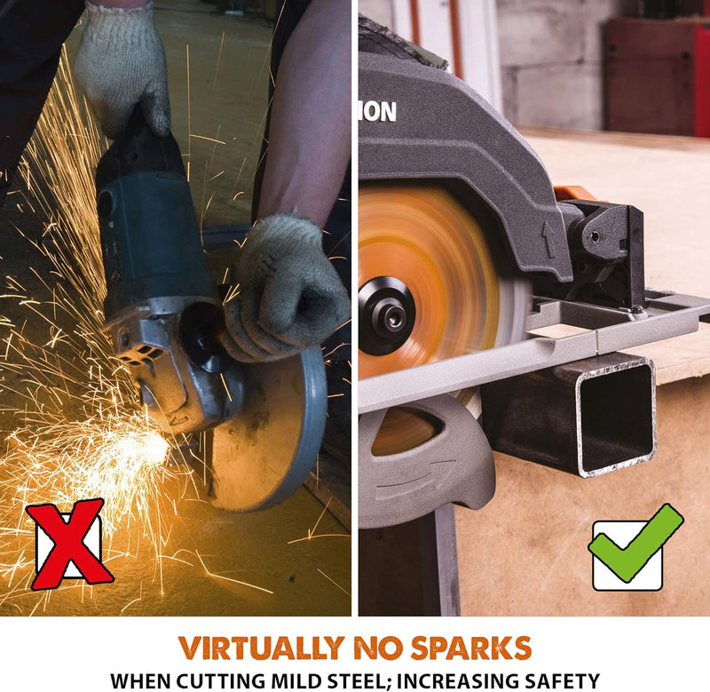 R185ccs Circular Saw with Tct Multi-Material Blade Cuts