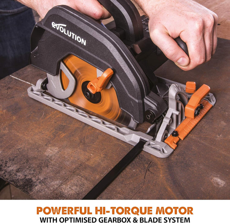 R185ccs Circular Saw with Tct Multi-Material Blade Cuts