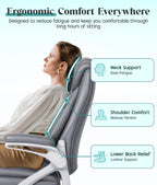 Executive Office Chair Ergonomic Desk with Padded Flip-Up