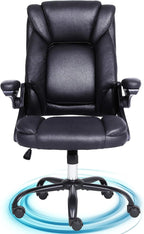 Executive Office Chair Ergonomic Desk with Padded Flip-Up