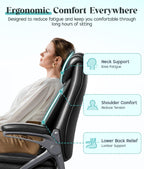 Executive Office Chair Ergonomic Desk with Padded Flip-Up