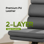 Executive Office Chair with Flip-Up Armrests 3-Stage Lumbar