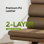 Executive Office Chair with Flip-Up Armrests 3-Stage Lumbar