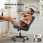 Executive Office Chair with Flip-Up Armrests 3-Stage Lumbar