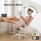 Executive Office Chair with Flip-Up Armrests 3-Stage Lumbar