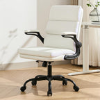 Executive Office Chair with Flip-Up Armrests 3-Stage Lumbar