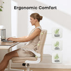 Executive Office Chair with Flip-Up Armrests 3-Stage Lumbar