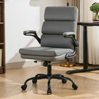Executive Office Chair with Flip-Up Armrests 3-Stage Lumbar