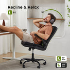 Executive Office Chair with Flip-Up Armrests 3-Stage Lumbar