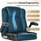 Executive Office Chair with Flip-Up Armrests 90- Adjustable
