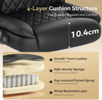Executive Office Chair with Flip-Up Armrests 90- Adjustable