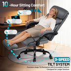 Executive Office Chair with Footrest Armrests 180KG