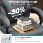 Executive Office Chair with Footrest Armrests 180KG