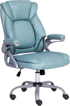 Executive Office Chair with Padded Flip-Up Armrests Height
